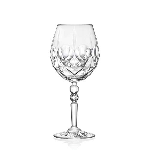 【中古】【未使用・未開封品】ゴブレット レッドワイングラス Aperitif ウォーターグラス ステムグラス 6個セット クリスタル調ガラス 20オンス Barskiによる美しいデザイン -|AJIMURA-SHOP