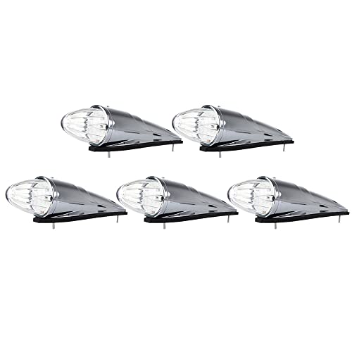 【中古】【未使用・未開封品】LBRST 17 LED 魚雷 キャブ ライト クローム クリア キャブ マーカー ルーフ ランニング トップ ライト アセンブリ 非常に明るい 高耐久 トラック｜AJIMURA-SHOP