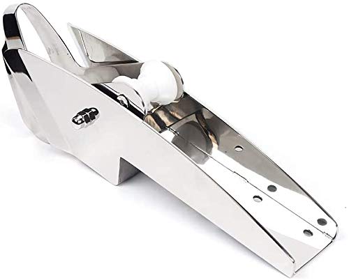 【中古】【未使用・未開封品】ISURE MARINE AISI 316 ステンレススチール ヒンジ式 セルフローンチ ボウ アンカーローラー ピボットデュアルローラー 16.5インチ マリンヨット