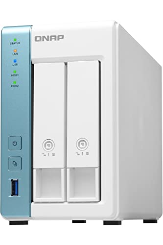 【中古】【未使用・未開封品】QNAP(キューナップ) TS-231P3 2.5GbE対応ポートとクアッドコア1.7GHz CPU 4GBメモリ 2ベイ ホーム&SOHO向け スナップショット機能対応 NAS 2年保