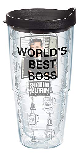 【中古】【未使用・未開封品】Tervis アメリカ製 二重壁 オフィス断熱タンブラーカップ 冷たい飲み物と熱い飲み物を保持 24オンス Worlds Best Boss