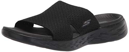 【中古】【未使用・未開封品】Skechers Women's Slide Sandal, Black, 8