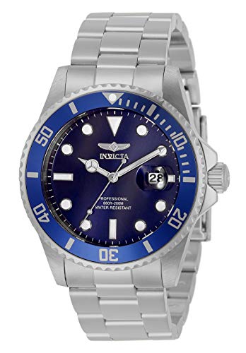 【中古】【未当て嵌める・未開封品】Invicta 33267 労働者階級ダイバー 石英 青み文字盤 ステンレス鋼スチール写真 メンズ ウオッチ