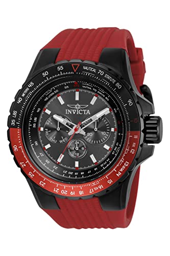 【中古】【未当て嵌める・未開封品】Invicta Aviator Chronograph Quartz Black Dial Men\u0027s Watch 33039