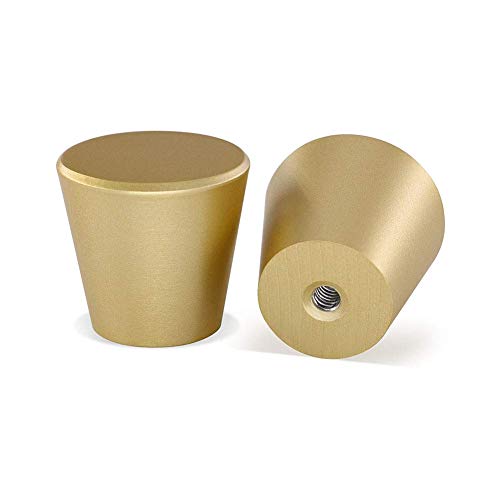 【中古】【未当て嵌める・未開封品】homdiy 金管楽器押し入れノッブ ゴールドノッブ 用だんす用 MO745GD 1in ゴールドノッブ 御厨子所押し入れ用 金管楽器抽き出しノッブ 10個風呂敷き包み