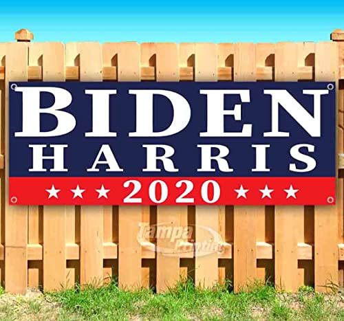 【中古】【未当て嵌める・未開封品】Biden Harris 2020 13オンスバナー | 非出どころ | 思わしいなビニール片面 金属元素はと目付き添い人