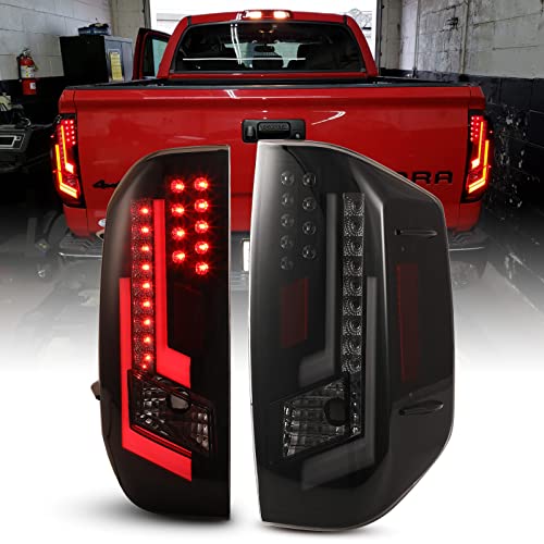 【中古】【未使用・未開封品】AUTOFREE LED テールライト ピックアップ用 2014-2020 トヨタ タンドラ DRL テールランプ 1ペア (ブラックハウジング/スモークレンズ)|AJIMURA-SHOP