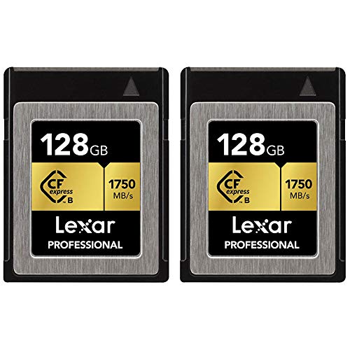 【中古】【未当て嵌める・未開封品】Lexar LCFX10-128CRBNA 128GB 専門的 CFExpress CFX 手合いB 記憶装置歌留多 2容器に並べる