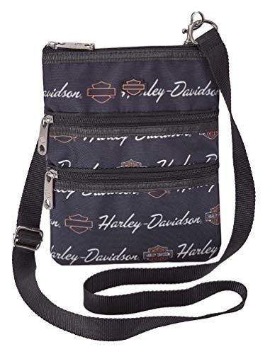 【中古】【未使用・未開封品】Harley-Davidson Women's Signature Cross-Body Crossbody Sling Purse - Black|AJIMURA-SHOP