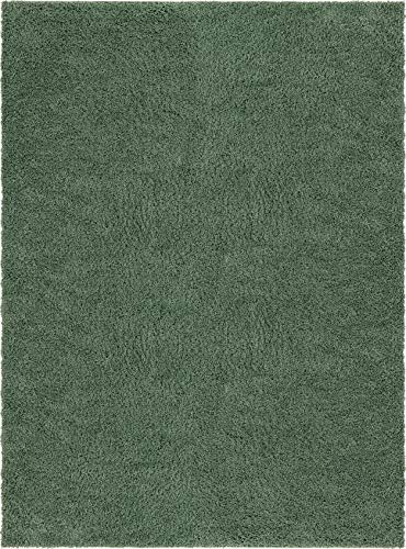 【中古】【未使用・未開封品】Rugs.com エブリデイシャグラグ ? グリーン 9 x 12 シャグラグ リビングルーム 大きなダイニングルーム オープニングフロアプランなどに最適
