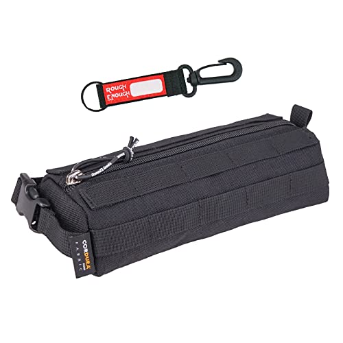 【中古】【未使用・未開封品】Rough Enough ブラック 鉛筆ケースバッグ 男の子用 鉛筆ポーチ 子供用 スモール Molle タクティカルポーチ 大人用 クイックリリースハンドル付き|AJIMURA-SHOP