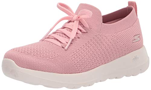 【中古】【未使用・未開封品】Skechers womens Go Walk Joy Knit Slip on With Laces Sneaker, Rose, 7.5 US｜AJIMURA-SHOP