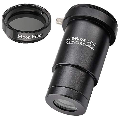 【中古】【未当て嵌める・未開封品】Starboosa 1.25in 5X バロー水晶体\u0026ムーンフィルターキット 望遠鏡接眼水晶体用 (5X バロー水晶体\u0026お月さまろ波器)