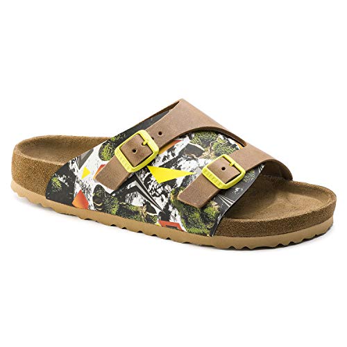【中古】【未当て嵌める・未開封品】BIRKENSTOCK Zurich Unisex Yellow Multi Natural Sandals 43