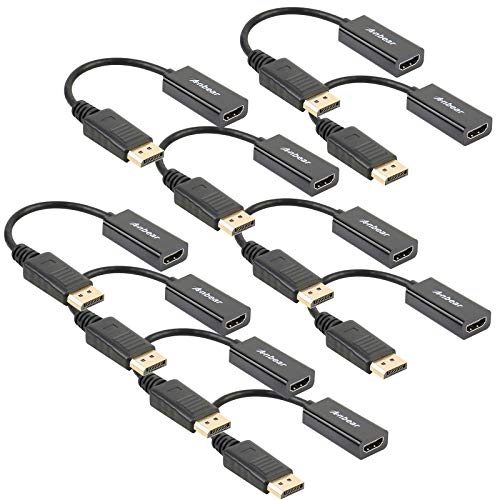 【中古】【未当てはめる・未開封品】Anbear DisplayPort - HDMIアダプタ 見せびらかす界面-HDMI有線テレビ (牡-刃針) DisplayPort相応う学習机いの一番と万覚え帳マイコン用 HDMI恒星日