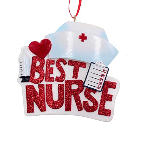 【中古】【未使用・未開封品】Kurt Adler A2028 3.25インチ 樹脂製 「Best Nurse」オーナメント|AJIMURA-SHOP