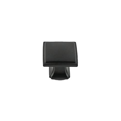 【中古】【未使用・未開封品】Hickory Hardware P3240-MB-10B ブリッジコレクションノブ 1-1/4インチ 正方形 マットブラック仕上げ (10個パック)｜AJIMURA-SHOP