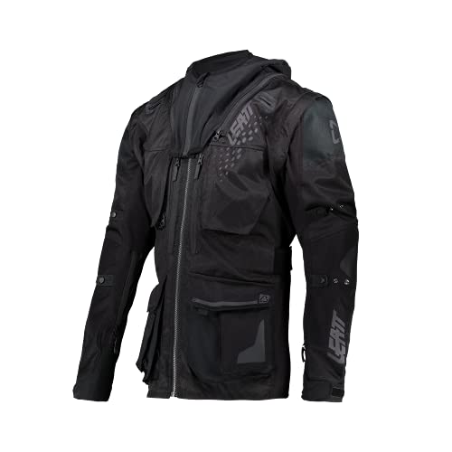【中古】【未使用・未開封品】Leatt 2021 Moto 4.5 X-Flow ジャケット (XLサイズ) (ブラック)