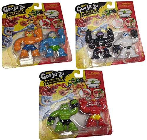【中古】【未使用・未開封品】Heroes of Goo Jit Zu Minis Versus バンドル - Pantaro、Scorpius、Thrash、Tygor、Blazagon、Rock Jaw