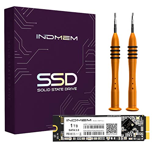 【中古】【未使用・未開封品】INDMEM SATA SSD 1TB 3D TLC フラッシュハードドライブ ツール付き Apple MacBook Pro Retina Mid 2012 Late 2013 Early 2013 (A1425 A1398)