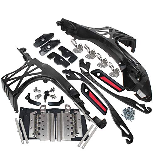 【中古】【未当て嵌める・未開封品】ZXMOTO サドルバッグハードウェアキット 鍵を掛ける\u0026手当たり サドルバッグハードウェアラッチセット ハーレーサドルバッグハードウェアキット 2014-2019