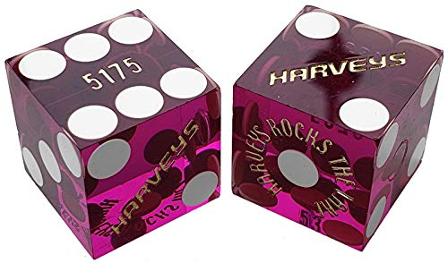 【中古】【未使用・未開封品】Cyber-Deals クラップス ダイス 19mm ペア - 本物のネバダカジノ テーブルプレイダイス - タホ湖 ハーヴェイ(パープルポリッシュ)｜AJIMURA-SHOP 9,706円