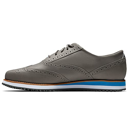 【中古】【未使用・未開封品】FootJoy Women's Sport Retro Golf Shoe, Charcoal, 6.5