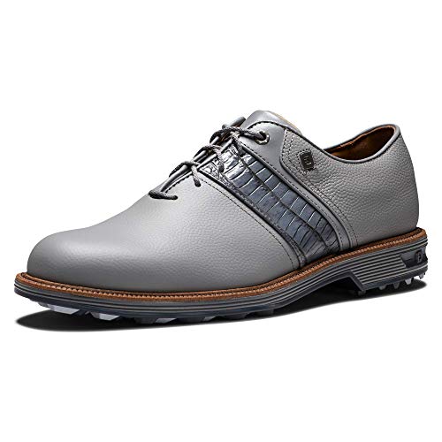 【中古】【未当て嵌める・未開封品】FootJoy Men\u0027s Premiere Series - Packard Golf Shoe, Grey/Grey, 7.5