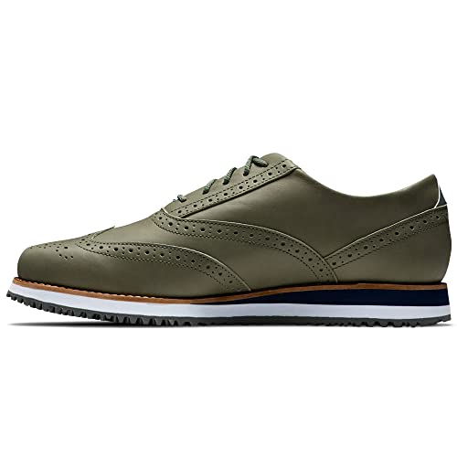 【中古】【未使用・未開封品】FootJoy Women's Sport Retro Golf Shoe, Olive, 7.5|AJIMURA-SHOP