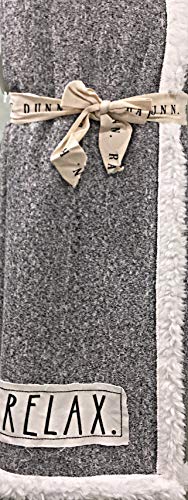 【中古】【未当て嵌める・未開封品】Rae Dunn ニットシェルパスローブランケット | 目じるし:伸び伸びする| 50 x 60in