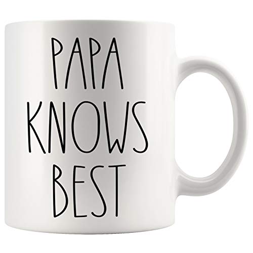 【中古】【未使用・未開封品】Papa Knows Best コーヒーマグ ? Papa Knows Best マグ ? Papa Rae Dunn スタイルコーヒーカップマグ ? Rae Dunn インスパイア ? 誕生日 ?