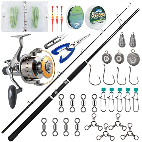 【中古】【未使用・未開封品】Dr.Fish ナマズロッドとリールコンボ 7フィート スピニングトローリングロッド 高耐久 ナマズロッド ベイトフィーダー ナマズリール ナマズギア