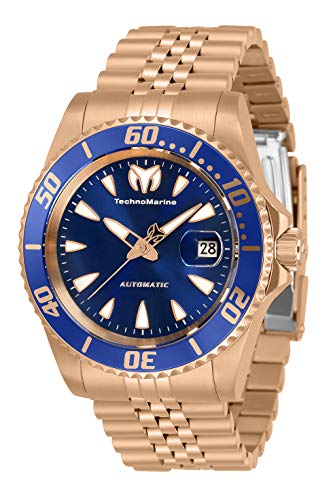 【中古】【未使用・未開封品】TechnoMarine 自動巻き腕時計 (モデル:TM-219055)。, ローズゴールド, 自動巻き腕時計。|AJIMURA-SHOP