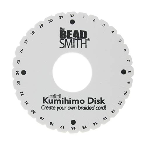 【中古】【未使用・未開封品】Beadsmith ラウンドクミヒモ ミニディスク 直径4.5インチ 厚さ3/8インチ 高密度フォーム ジュエリーツール 編み紐用 20枚入り