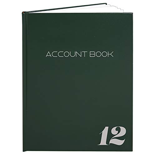 【中古】【未使用・未開封品】BookFactory 12列 会計帳/会計帳/ノートブック(12列の本フォーマット) - 緑のハードバウンド スマイス縫い 100ページ、8.5インチ x 11インチ(ACT|AJIMURA-SHOP