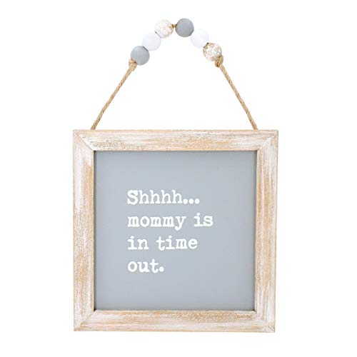 【中古】【未使用・未開封品】Collins Painting 「Shh Mommy is in Time Out」ハンギングウッドサイン|AJIMURA-SHOP