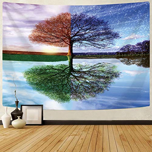 【中古】【未当て嵌める・未開封品】Delur Tree of Life アラス 派手な森の気どらずに見晴らしアラス ヒッピーボヘミアンツリータペストリー サイケデリック 飾りつけ ヘッドボ