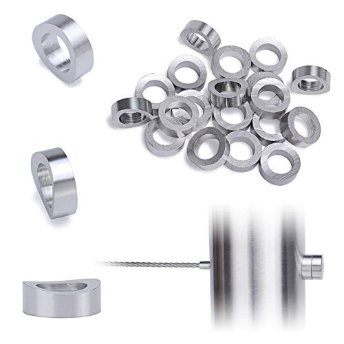 【中古】【未使用・未開封品】Muzata ケーブルレールワッシャーレベル 10.5mm 穴 50mm ラウンドパイプ用 20個パック|AJIMURA-SHOP