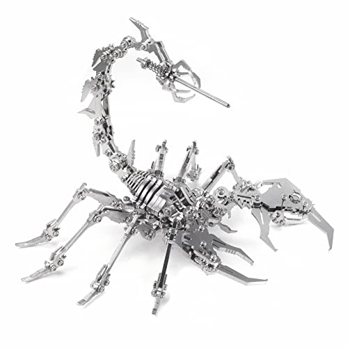 【中古】【未使用・未開封品】Wollet Steel Warcraft 3Dメタルスコーピオンパズル 大人とティーン用 DIYパズルモデルキット 大人用 サソリのおもちゃ デスクオーナメント 3Dア｜AJIMURA-SHOP