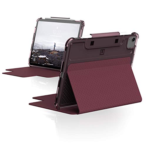 【中古】【未使用・未開封品】[U] by UAG iPad Air 10.9インチ (4th Gen、2020) ケース ルーセント 半透明 軽量 超スリム フルボディ 自動スリープ/起動 二つ折りカバー ブラ