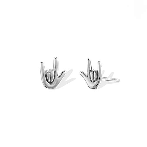 【中古】【未使用・未開封品】Boma Jewelry スターリングシルバー ロックオン ハンド ホーン スタッドピアス｜AJIMURA-SHOP