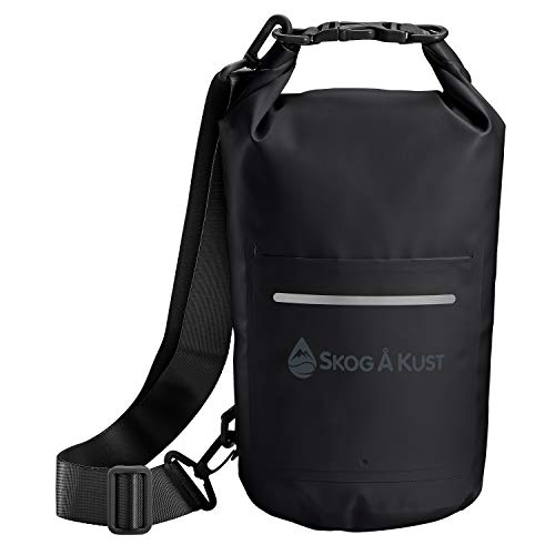 【中古】【未当て嵌める・未開封品】Skog ? Kust DrySak 雨合羽素っ気ない御徒面子 | 5L 黒いこと