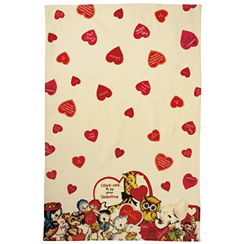 【中古】【未使用・未開封品】Primitives By Kathy 108705 LONING to Be Your Valentine ディッシュタオル 高さ28インチ コットン
