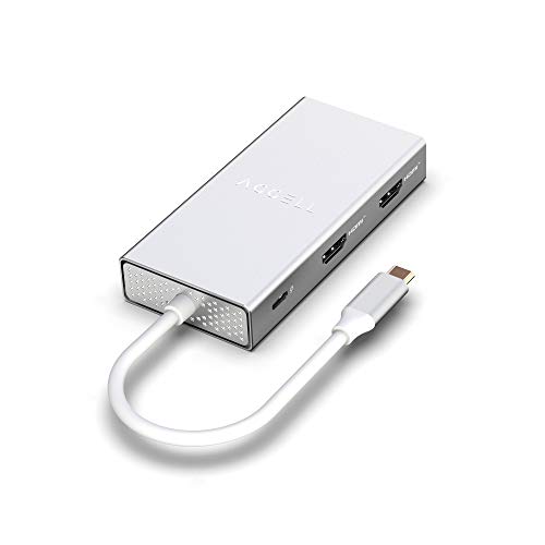 【中古】【未使用・未開封品】Accell Air USB C 4K InstantView ドッキングステーション - USB-A 3.1 Gen2 x HDMI 87W 電力供給 シルバー (U240B-002K)｜AJIMURA-SHOP