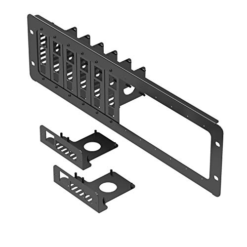 【中古】【未使用・未開封品】UCTRONICS 19インチ 3Uラックマウント Raspberry Pi 4用 8つのマウントプレート付き 拡張可能 すべてのRaspberry Pi B/B+モデルに対応