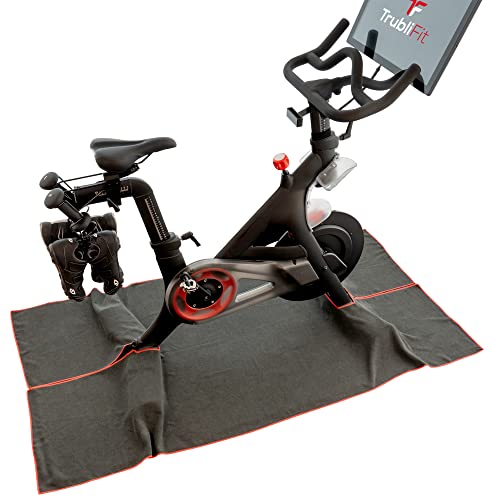 【中古】【未使用・未開封品】ペロトンバイク\u0026バイク用マット スウェットタオル + ペロトン用アクセサリー - 激しい山登りにも簡単に掃除
