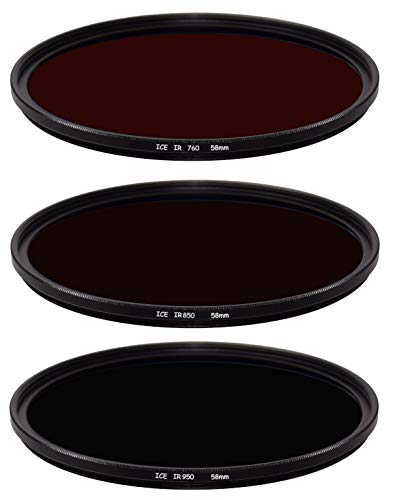 【中古】【未使用・未開封品】ICE 赤外線 3 フィルターセット 58mm IR 760 850 950 58 光学ガラス スリム