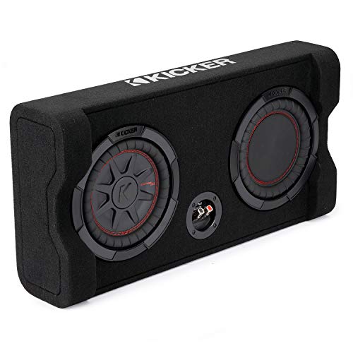 【中古】【未使用・未開封品】KICKER TRTP 8インチ (20cm) 薄型ダウンファイアリングサブウーファー パッシブラジエーターエンクロージャー 2オーム RoHS準拠
