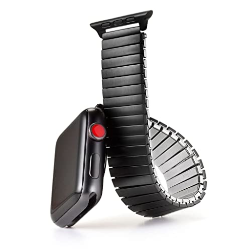 【中古】【未当て嵌める・未開封品】Speidel Twist-O-Flex 押しひろげるダンス楽隊 IP黒いこと 42/44/45 Apple Watch Series 1、2、3、4、5、6、7in 大きさ3用