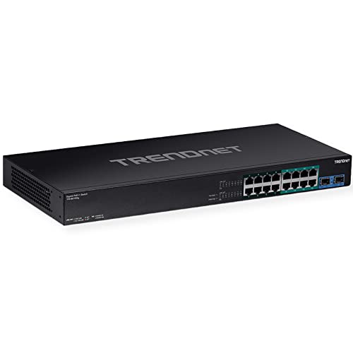 【中古】【未使用・未開封品】TRENDnet TPE-BG182G 18ポート ギガビット 470W PoE++ スイッチ 8 x 95W PoE++ ポート 8 x 30W PoE+ポート 2 ギガビットSFPスロット 470W PoE予